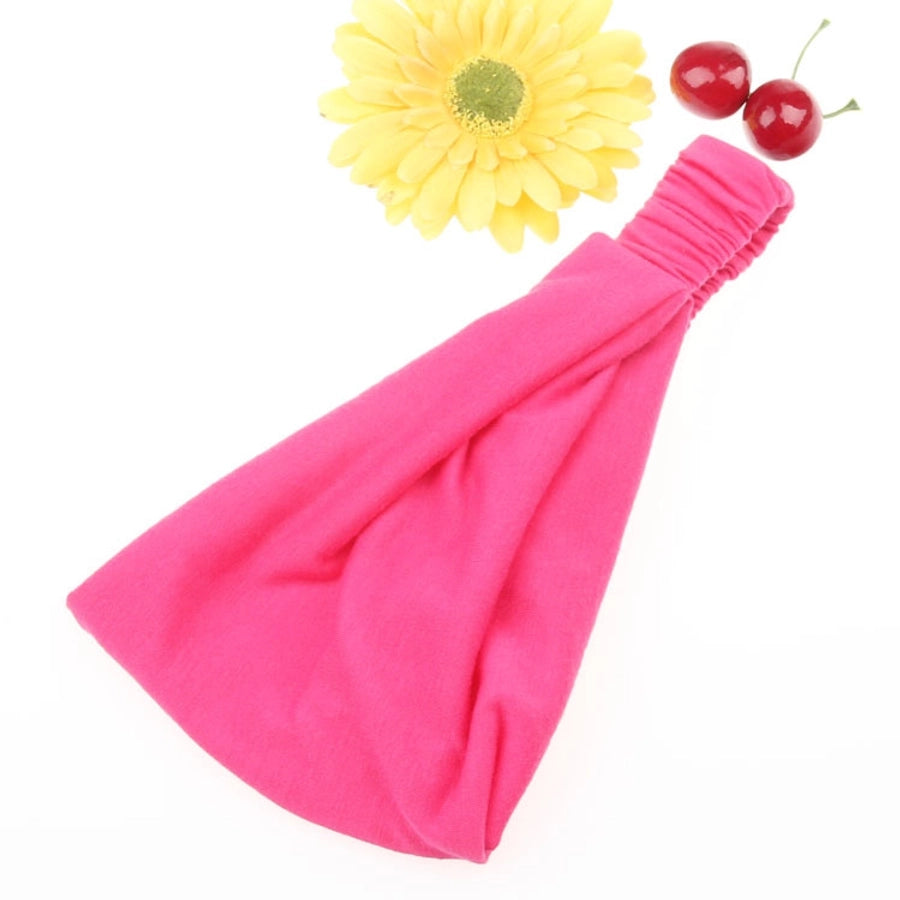 fashion solid color cotton hair band