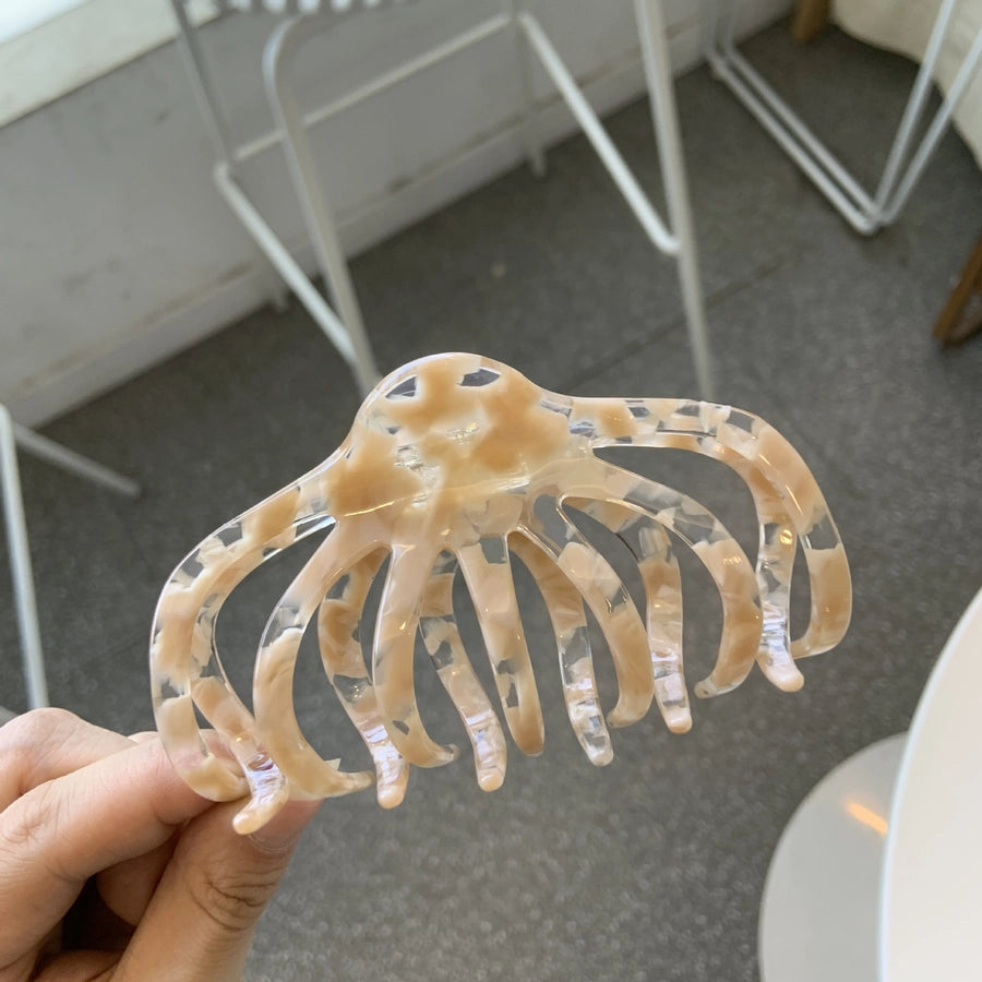 Women's Simple Style Geometric Acetic acid sheets Polishing Hair Claws