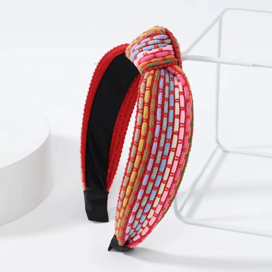 retro stripe cloth hair band