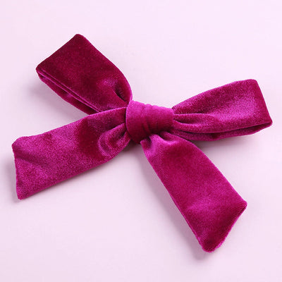 fashion bow knot flannel hair clip