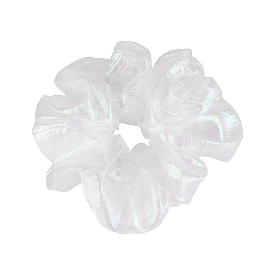 korean bright silk organza hair scrunchies