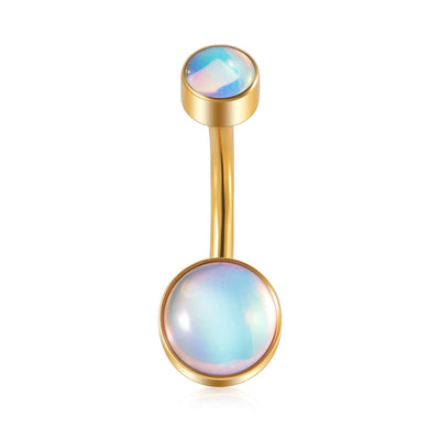 1 Piece Belly Rings Casual Elegant Vacation Geometric 304 Stainless Steel Plating Resin 18K Gold Plated
