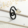 Copper Enamel Inlay Snake Zircon Open Rings