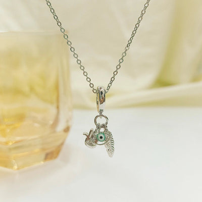 Jewelry Sweet Solid Color Titanium Steel Plating Pendant Necklace