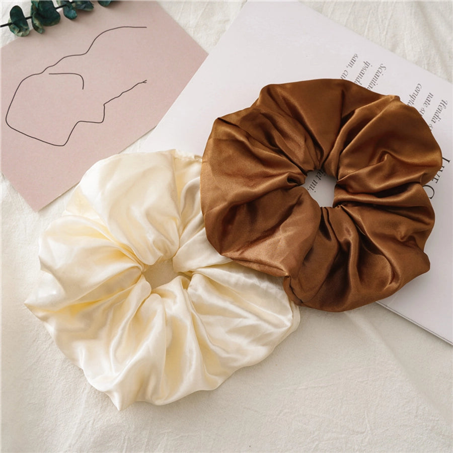 basic solid color satin hair tie 1 piece