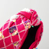Women's Shiny Grid Sequin Cloth Inlay Sequins Hair Band