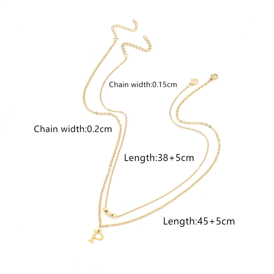 Jewelry Casual Elegant Classic Style Letter 201 Stainless Steel 304 Stainless Steel Pendant Necklace