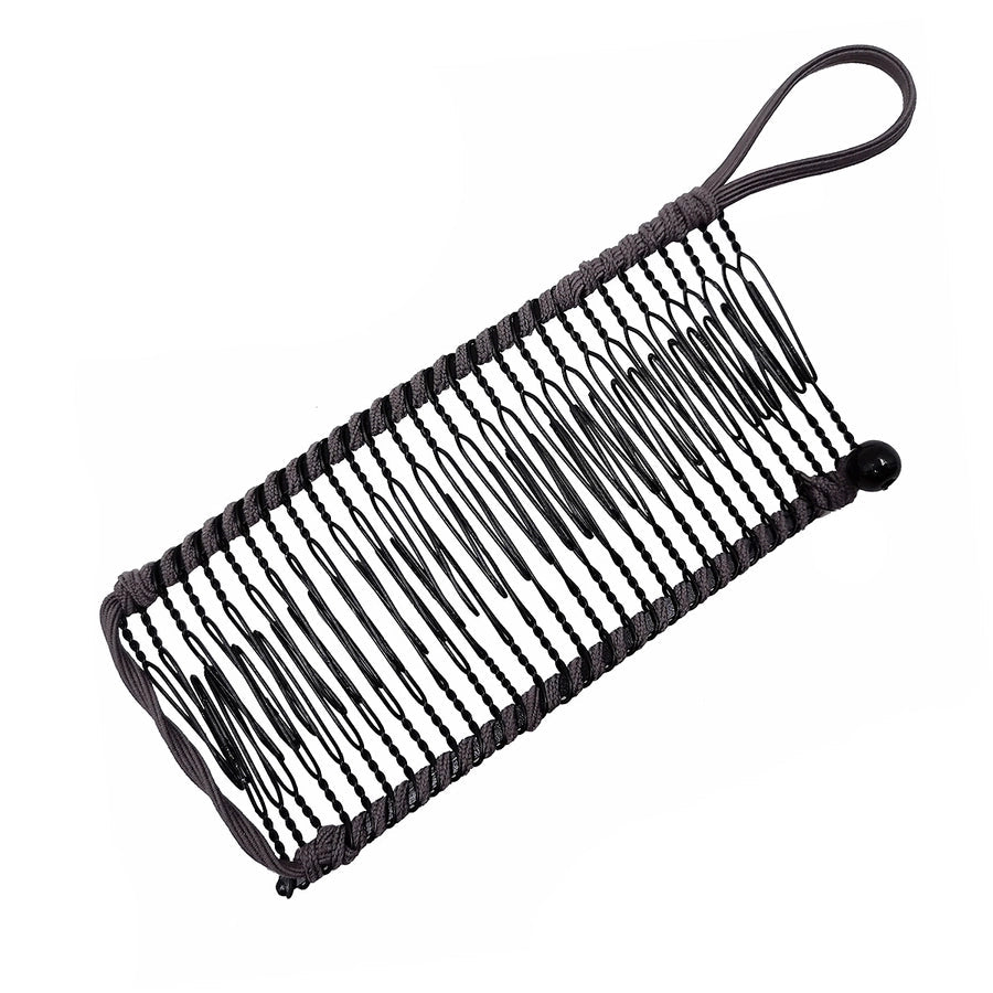elegant solid color metal insert comb