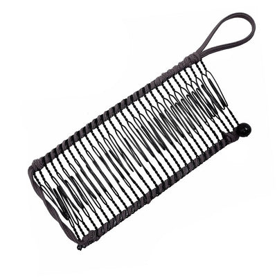 elegant solid color metal insert comb