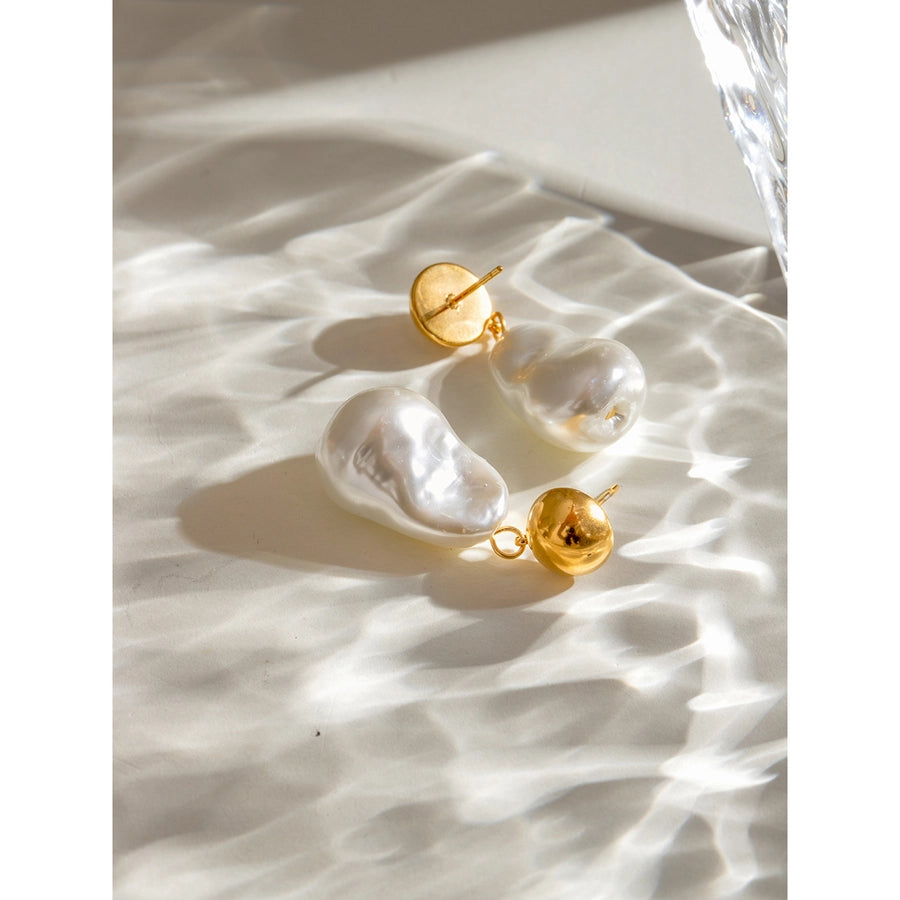 1 Pair Simple Style Classic Style Geometric 304 Stainless Steel Drop Earrings