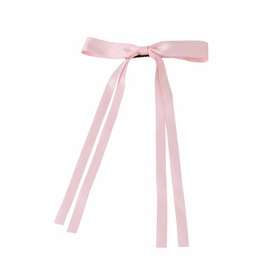 hot sale long ribbon bow hairpin sweet Ribbon Girl hairpin hairpin women's back spoon duckbill clip