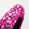 Women's Elegant Glam Geometric Alloy Cloth Inlay Resin Glass Hair Band