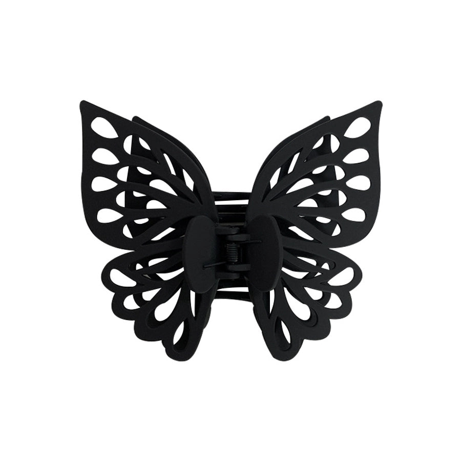 cute sweet butterfly plastic stoving varnish hair claws