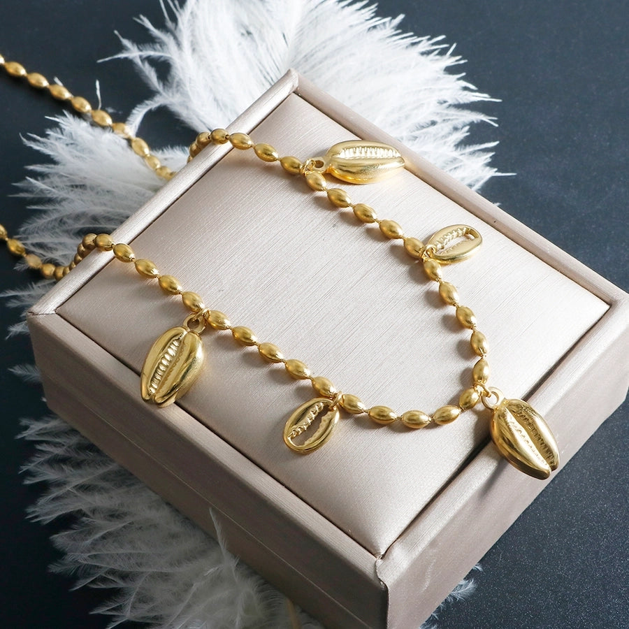 Jewelry IG Style Marine Style Commute Conch 304 Stainless Steel Bracelets Earrings Necklace