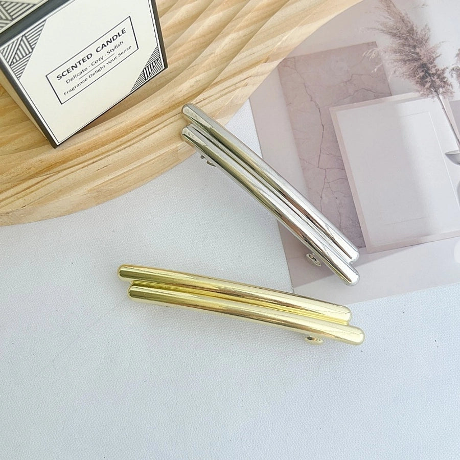 Women's Casual Simple Style Solid Color Alloy Plating Hair Clip