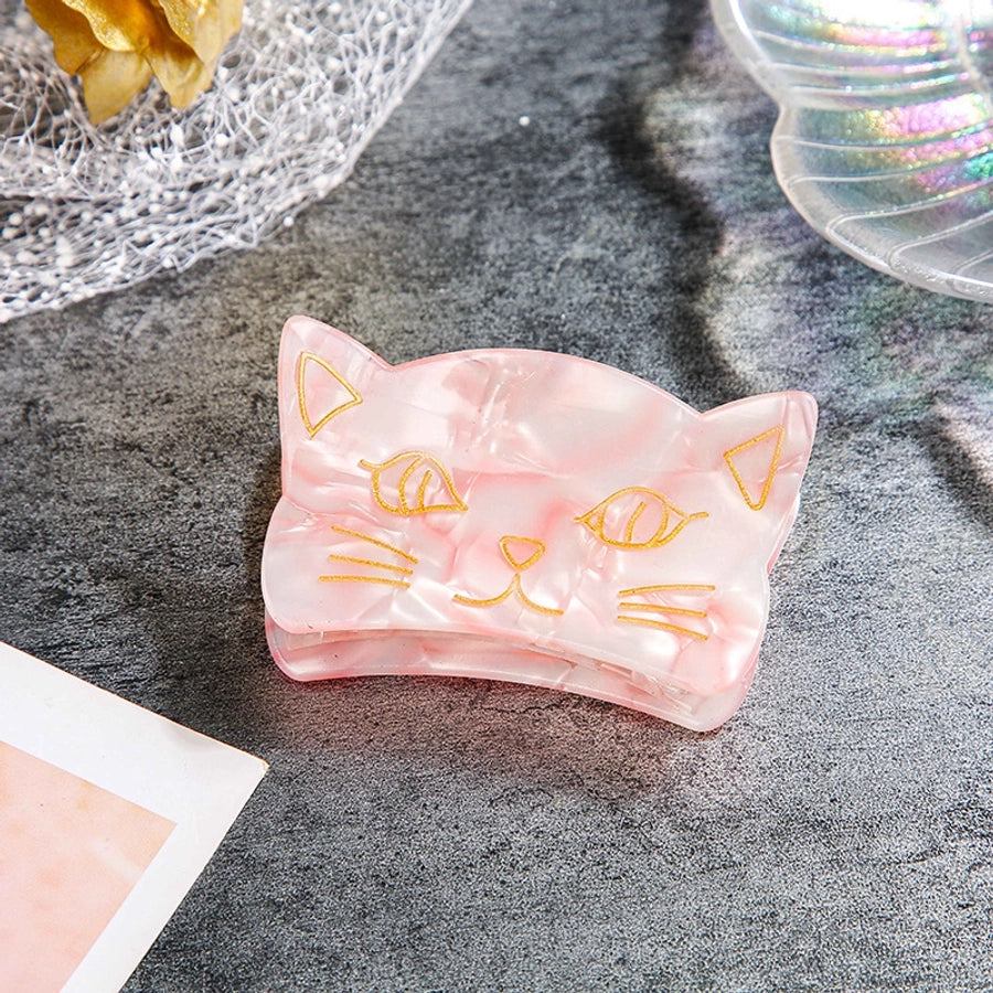 cute cat arylic handmade hair claws 1 piece