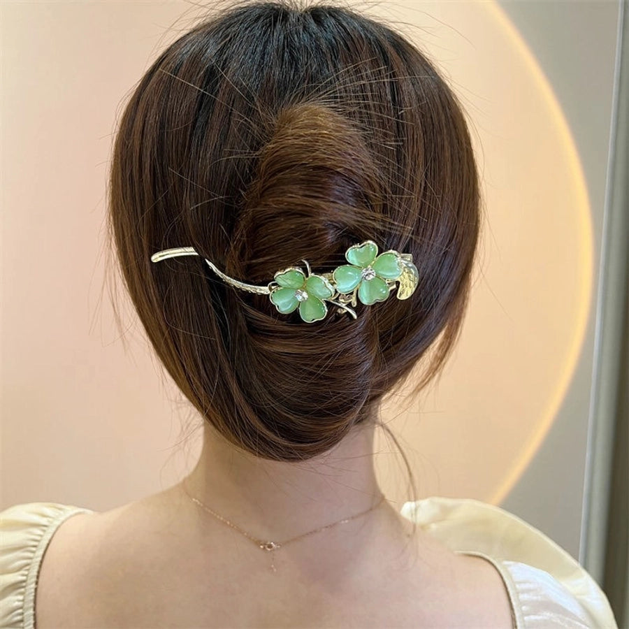 Women's Simple Style Classic Style Flower Alloy Hairpin