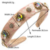 Women's Vacation Modern Style Classic Style Flower Alloy Cloth Glass Inlay Glass Hair Band