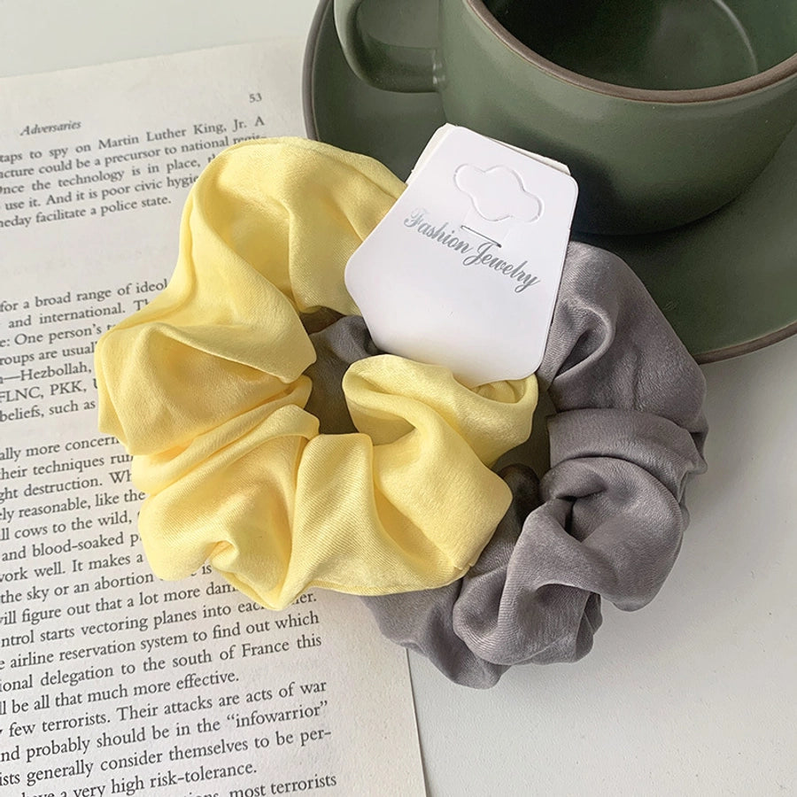accessories solid color hair scrunchies combination