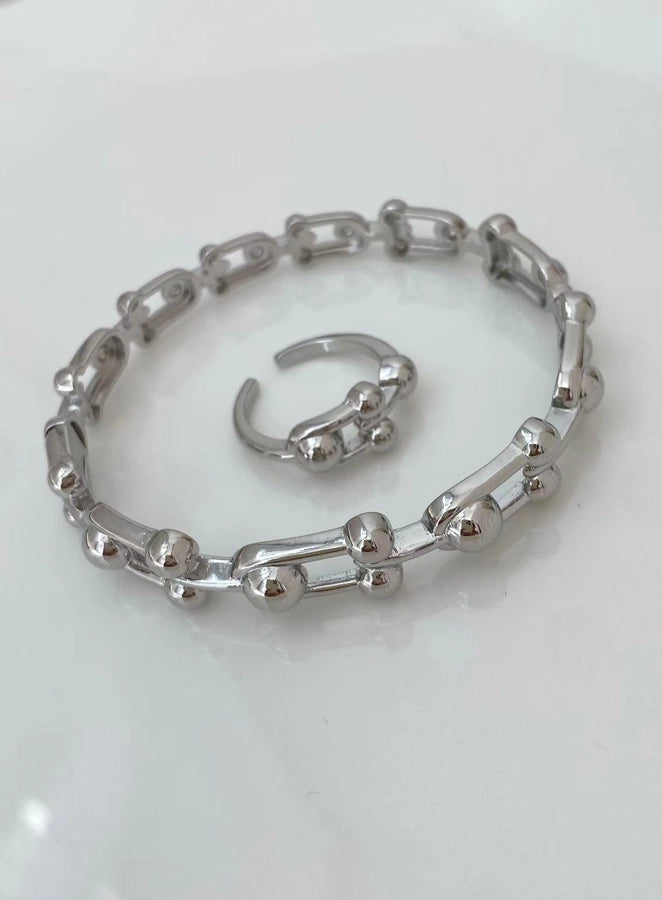 Jewelry Vintage Style Classic Style Geometric Copper Zircon Plating Rings Bracelets