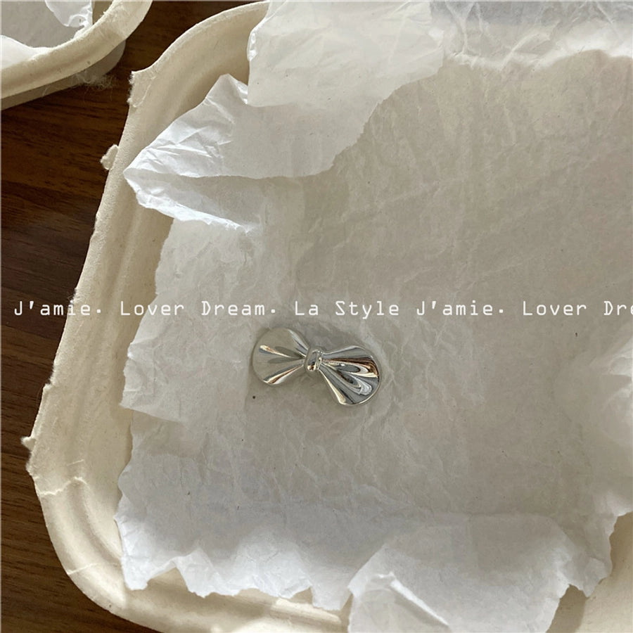 Women's Korean Style IG Style Bow Knot Metal Hair Clip
