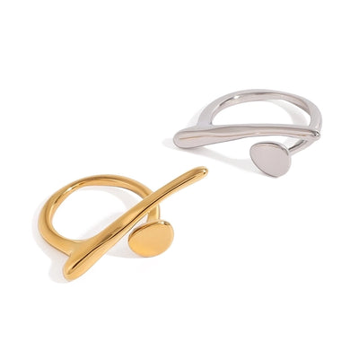 Jewelry Simple Style Classic Style Geometric 304 Stainless Steel Open Rings