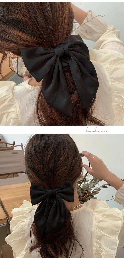 Women's Cute Vacation Solid Color Bow Knot Cloth satin Hair Tie