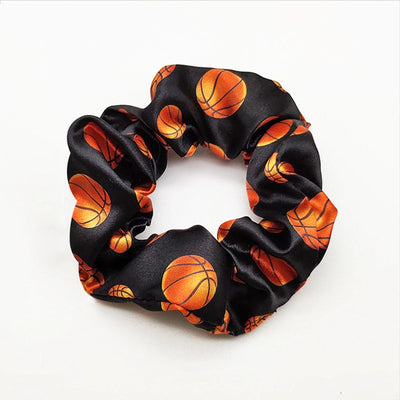fashion baseball basketball satin hair tie 1 piece