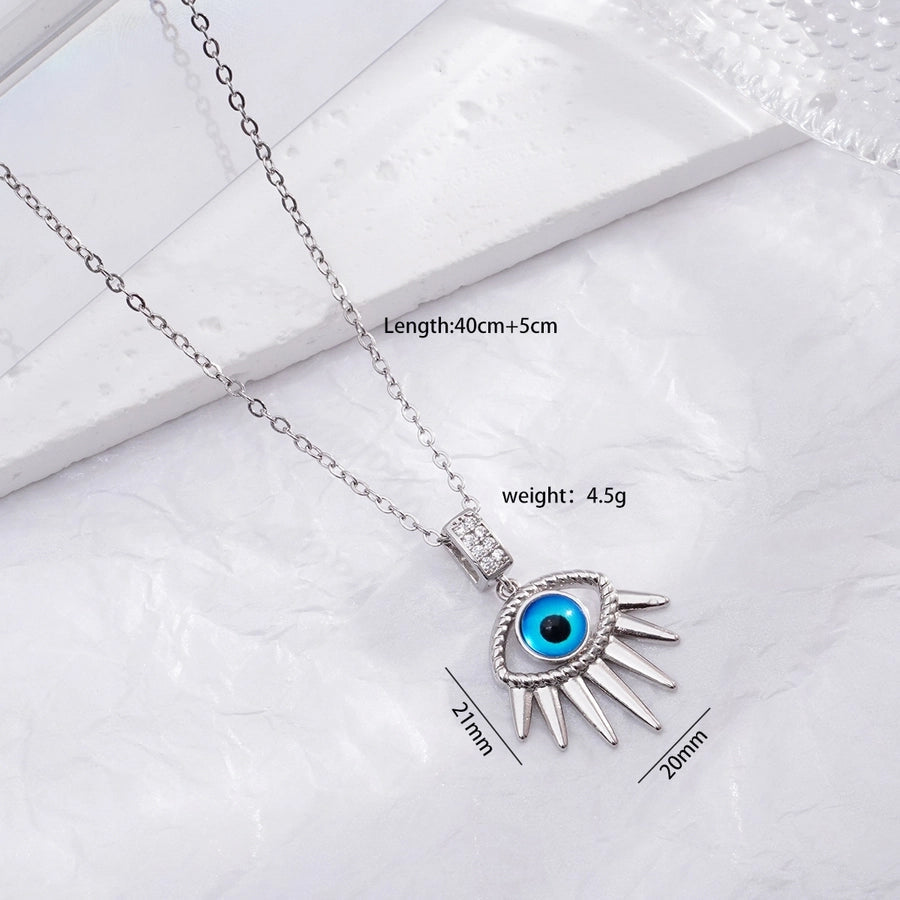 Jewelry Glam Lady Sexy Eye 304 Stainless Steel Copper Pendant Necklace