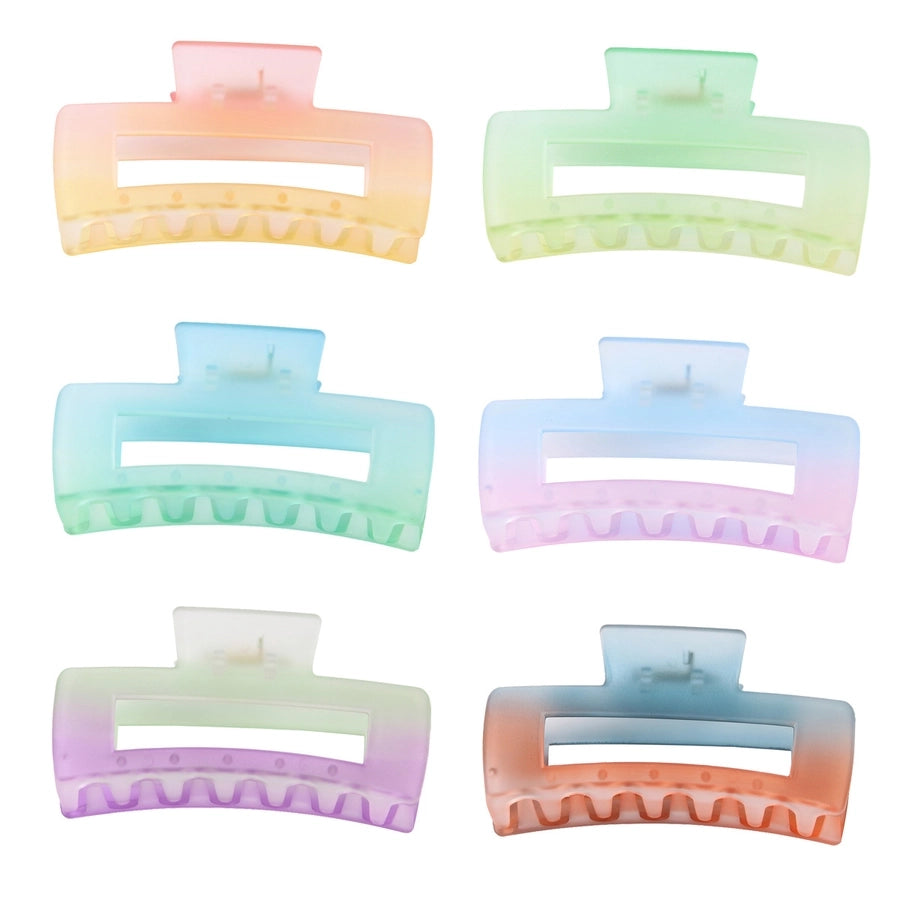 simple style gradient color plastic stoving varnish hair claws