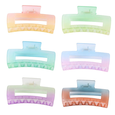 simple style gradient color plastic stoving varnish hair claws
