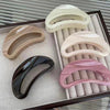 Unisex Simple Style Artistic Solid Color Plastic Hollow Out Hair Clip