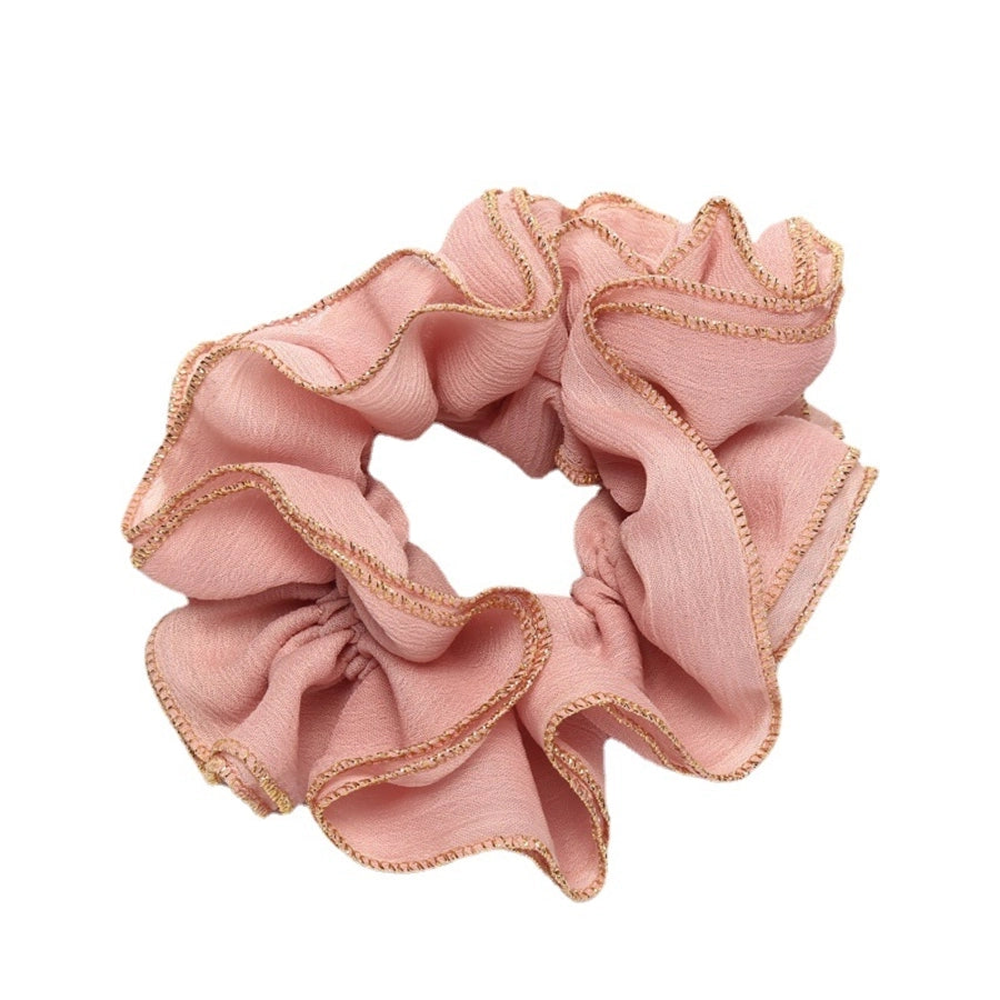 Women's Pastoral Solid Color Cloth Hair Tie