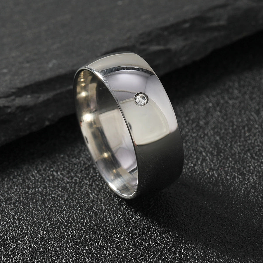 Jewelry Simple Style Classic Style Geometric 201 Stainless Steel Rings