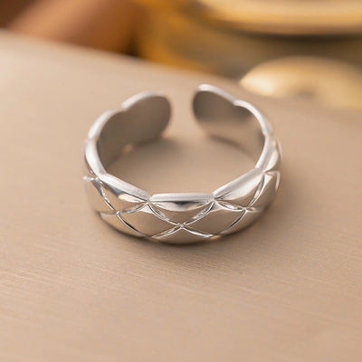 Jewelry Simple Style Solid Color Titanium Steel Plating Rings