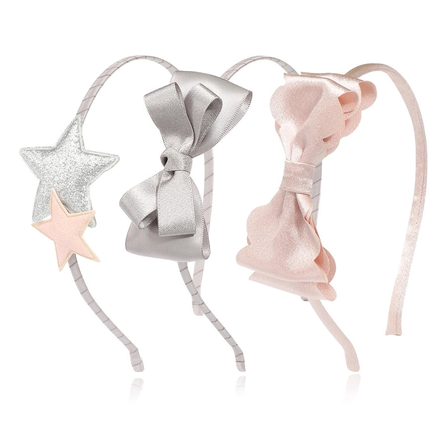 sweet star bow knot silk hair band