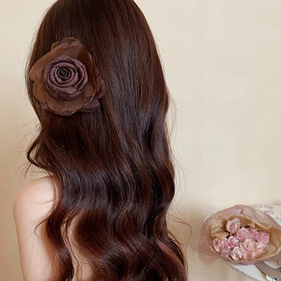 Women's Simple Style Classic Style Flower Cloth Hair Clip