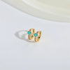 1 Pair Elegant Simple Style Commute Devil's Eye Heart Shape Enamel Copper Zircon 14K Gold Plated Earrings