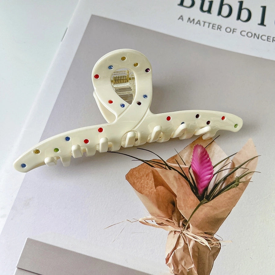 Women's Simple Style Geometric Solid Color Acetic acid sheets Hair Claws