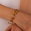 IG Style Classic Style Geometric 304 Stainless Steel 18K Gold Plated Bracelets In Bulk