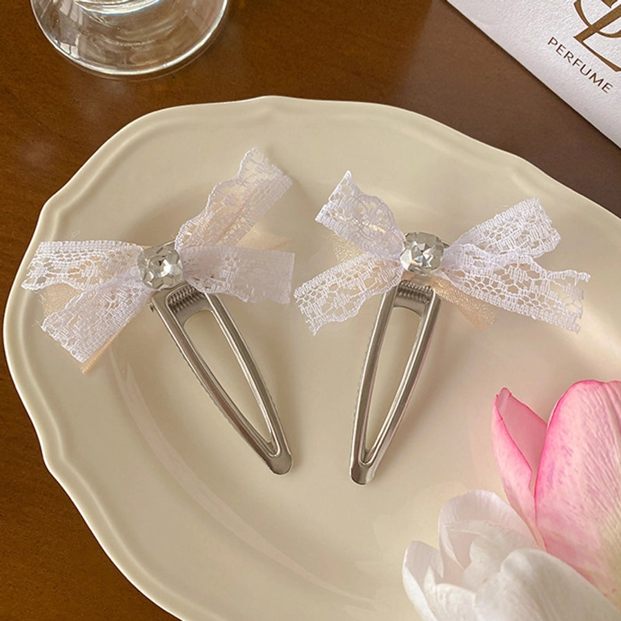 Women's IG Style Bow Knot Alloy Plating Hair Clip