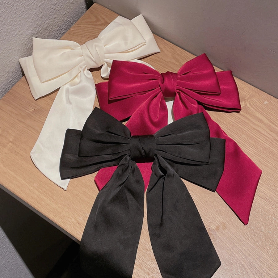 women's sweet simple style bow knot cloth hair clip