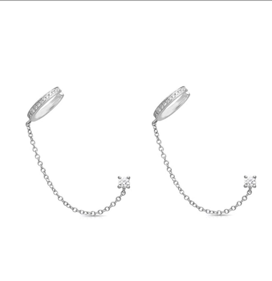 1 Pair IG Style Simple Style Geometric Inlay Copper Zircon Gold Plated Earrings