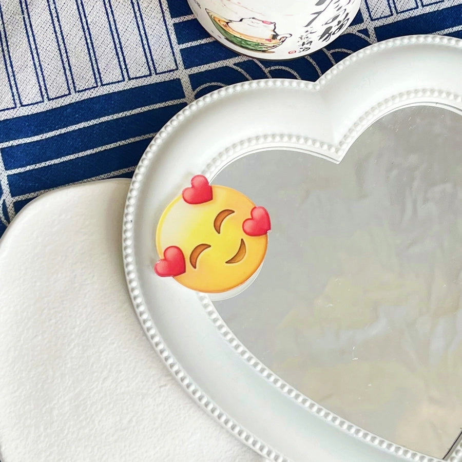 Women's Cute Smile Face Water Droplets Plastic Epoxy Hair Clip