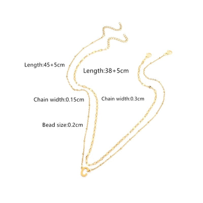 Jewelry Casual Business Classic Style Letter 201 Stainless Steel 304 Stainless Steel Pendant Necklace