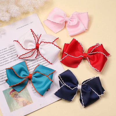 sweet bow knot cloth hair clip