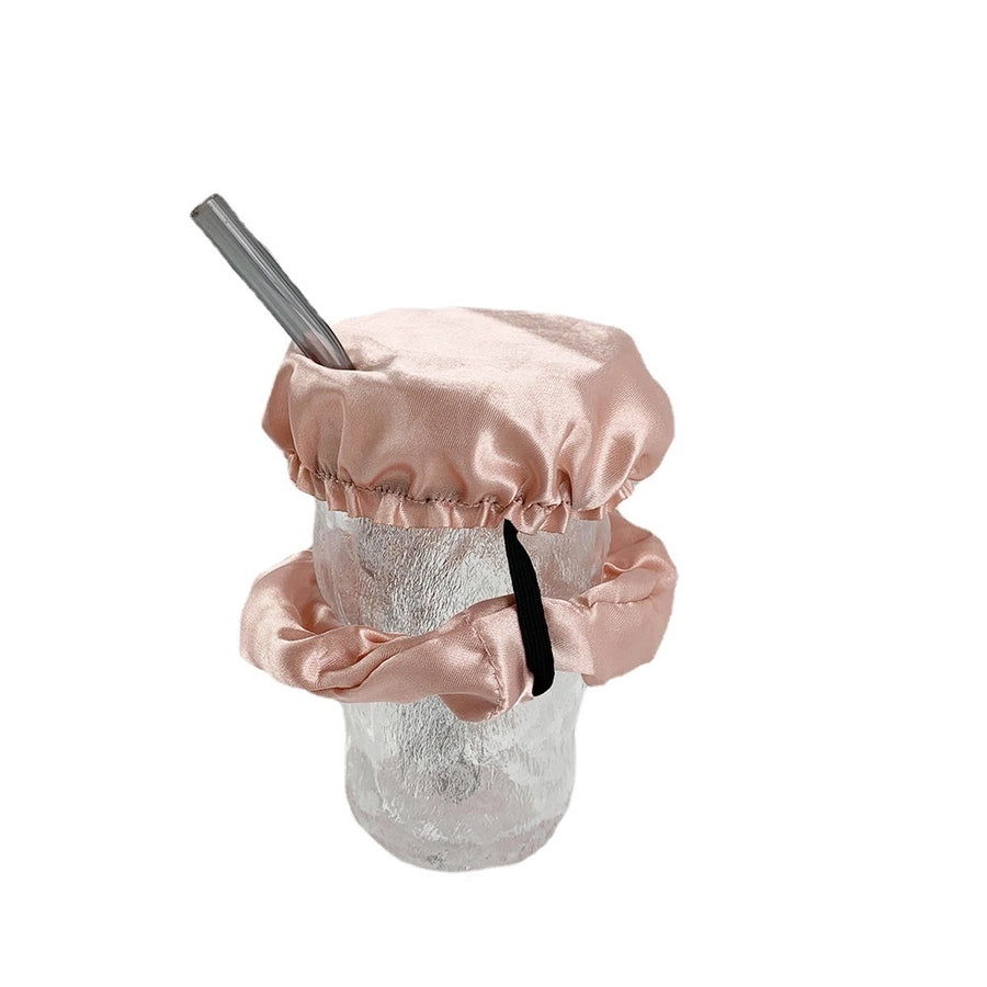 Nightclub Anti-Medicine Artifact Elastic Rubber Band Cup Lid Set  Color Diamond-Embedded Large Intestine Hair Ring Hair Rope for Women