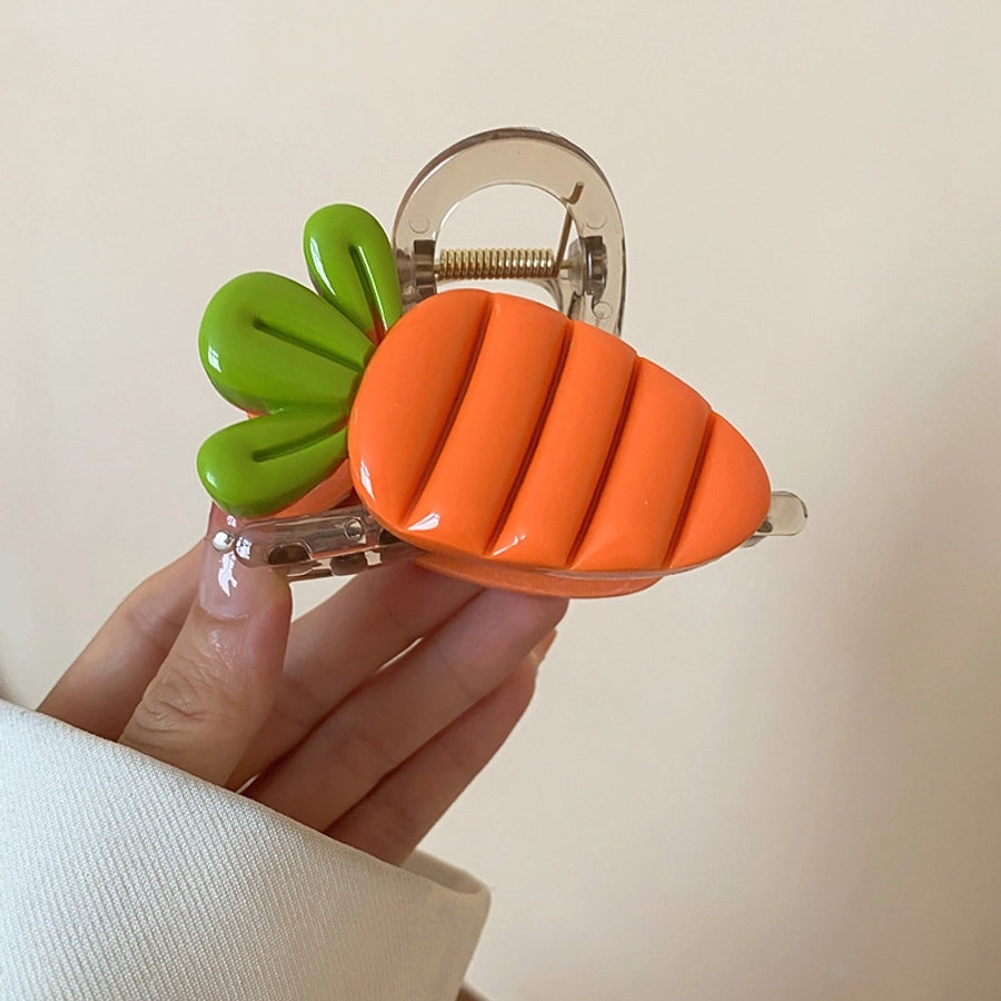 Cute Sweet Women's Fruit Strawberry Arylic Fruit Hair Claws