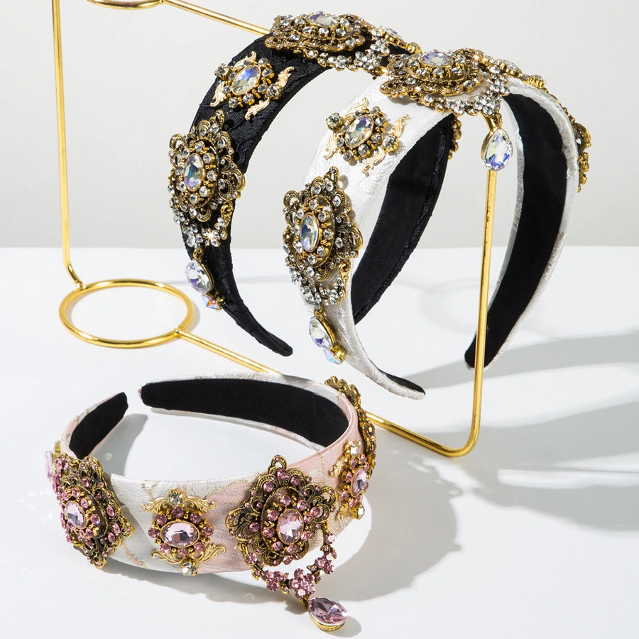 Women's Casual Vacation Classic Style Geometric Alloy Glass Hair Band