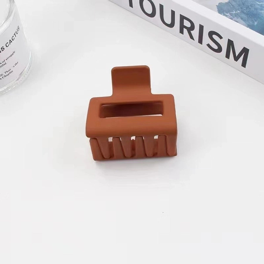 lady solid color plastic resin stoving varnish hair claws